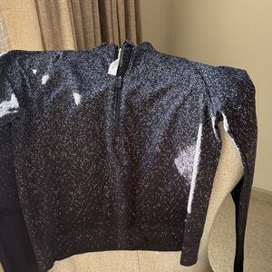 Lululemon Athletica Black and White Textured Top